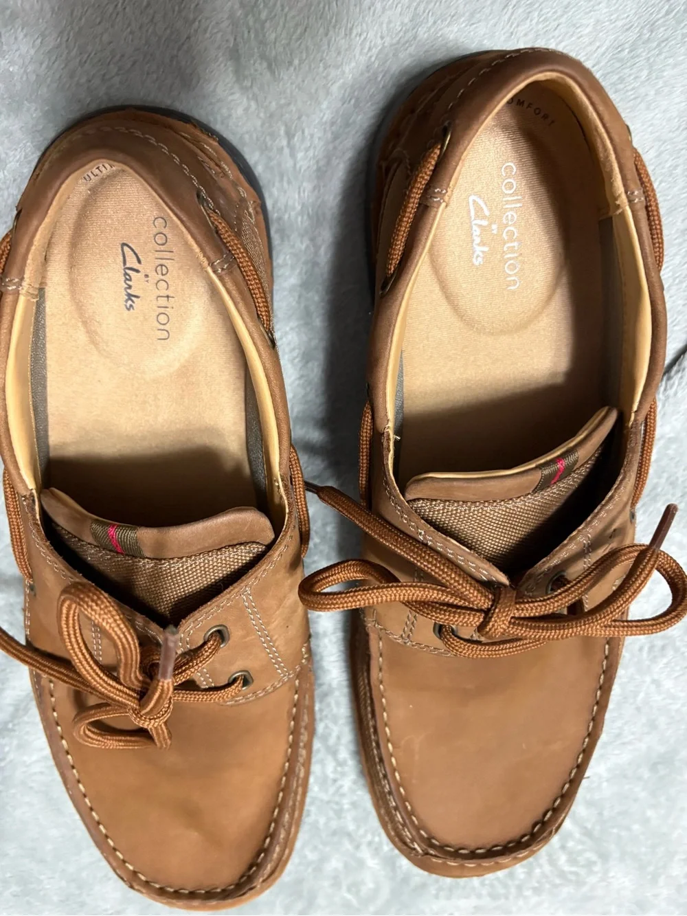 Clarks Brown Leather Men's Boat Shoes size 10 1/2 W
